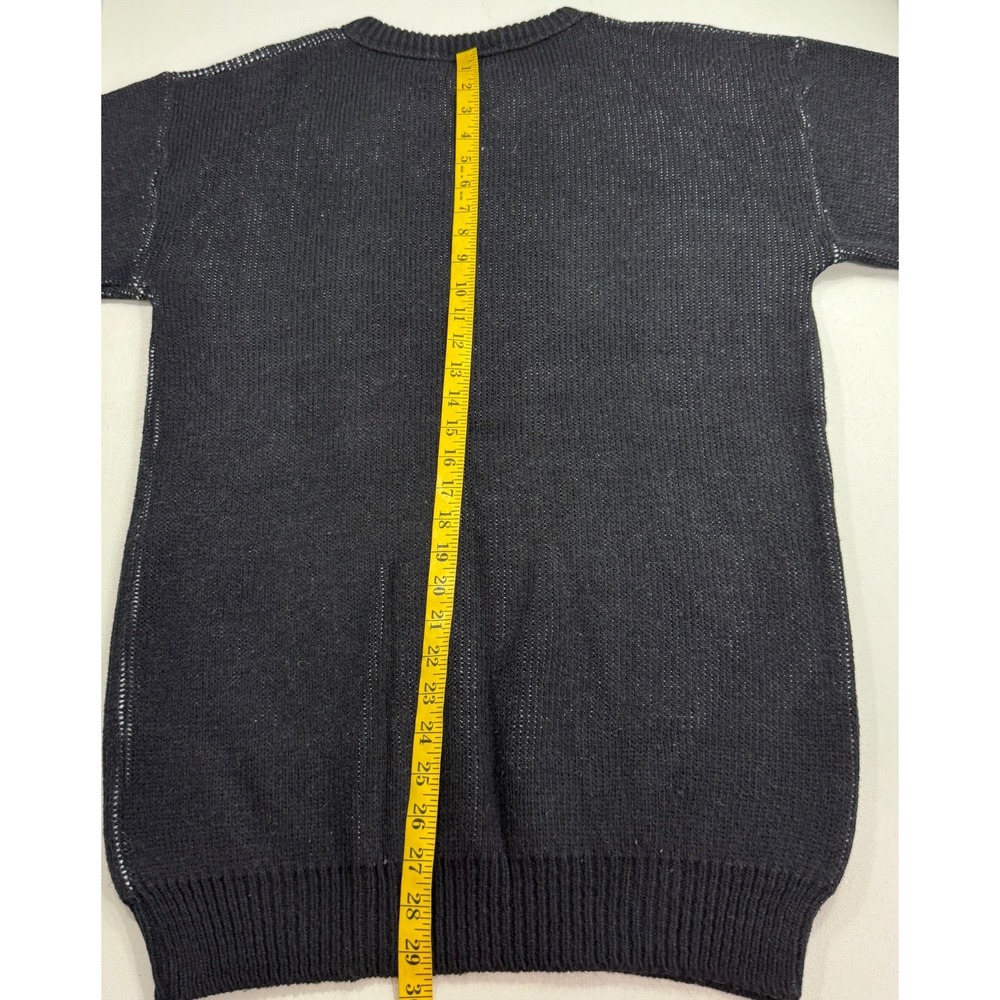 Vintage Great American Sweater Company Womens XL Black Bear Oversized Grunge - Picture 11 of 12